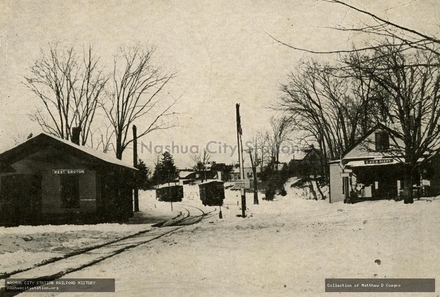 Postcard: Winter Scene at West Groton